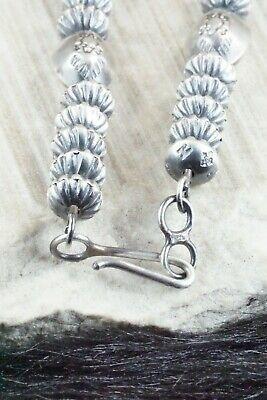 Sterling Silver Navajo Pearl Necklace - Preston Haley - High Lonesome Trading