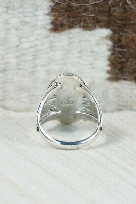 Navajo Turquoise & Sterling Silver Ring - Bobby Platero - Size 9.5