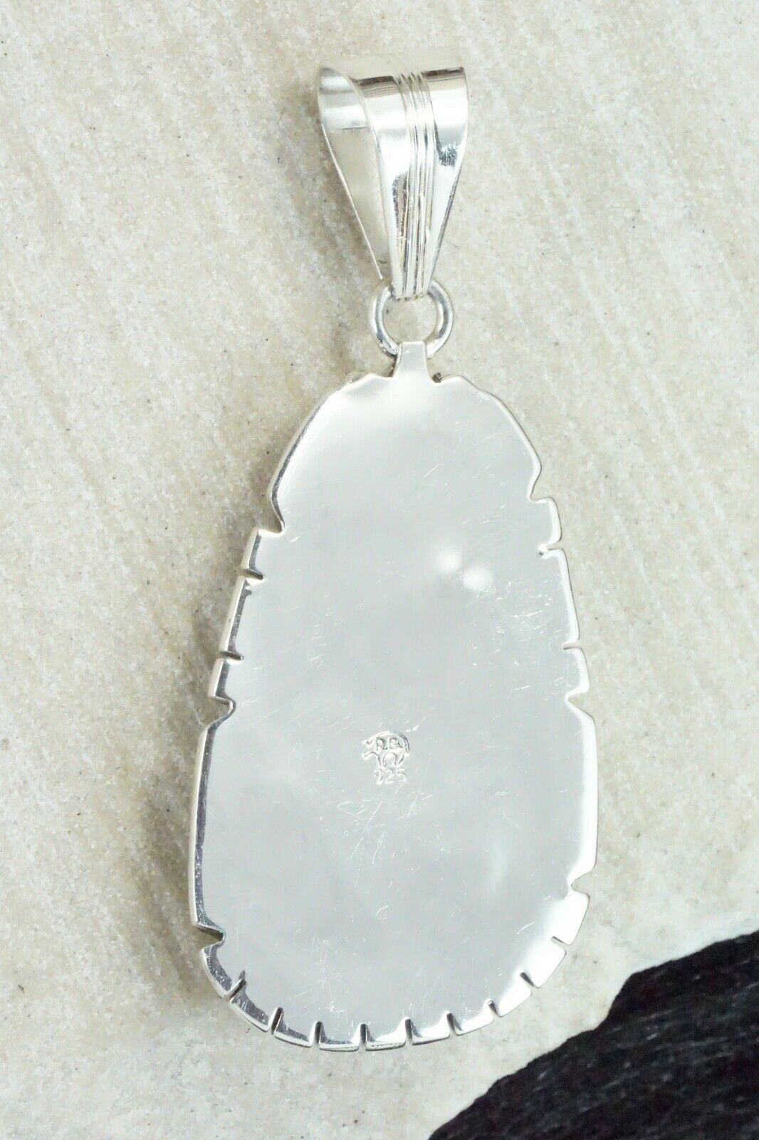Turquoise & Sterling Silver Pendant - Samuel Yellowhair