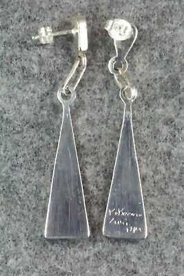 Multi Stone Inlay & Sterling Silver Earrings - Kathy Boone