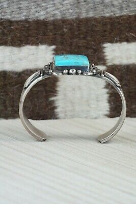 Turquoise & Sterling Silver Bracelet - Ronald Tom