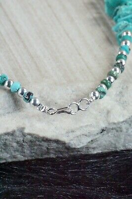 Turquoise & Sterling Silver Necklace - Navajo