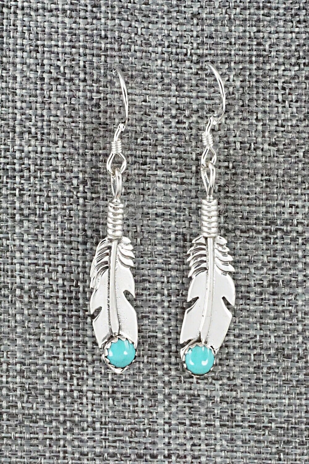 Turquoise and Sterling Silver Earrings - Louise Joe