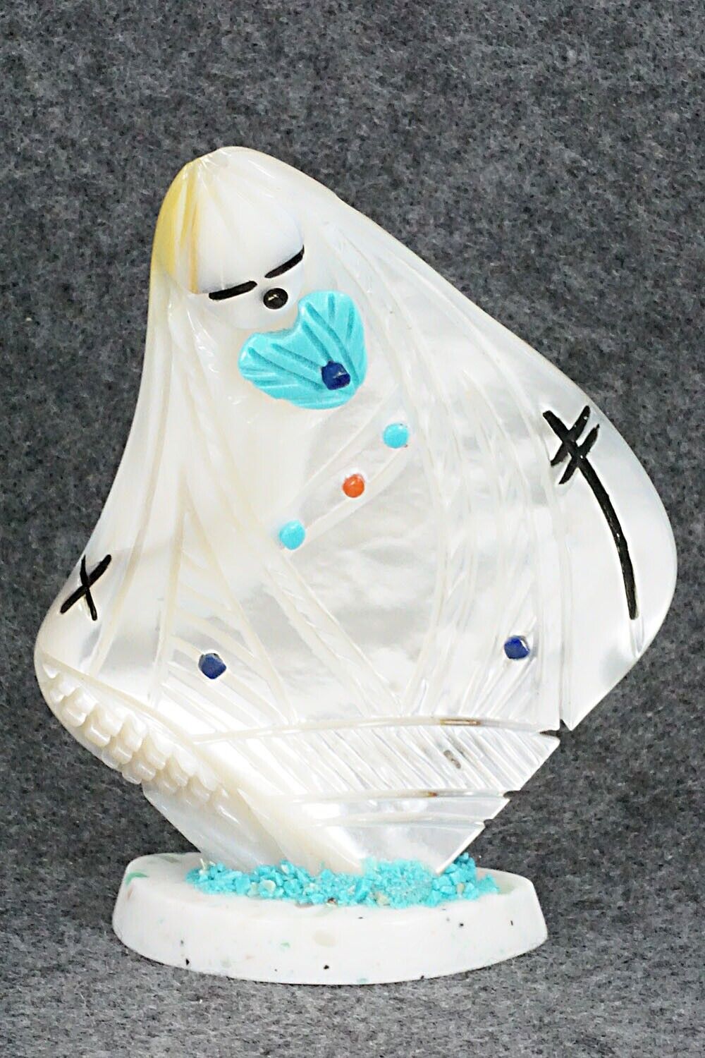 Corn Maiden Zuni Fetish Carving - Vickie Quandelacy