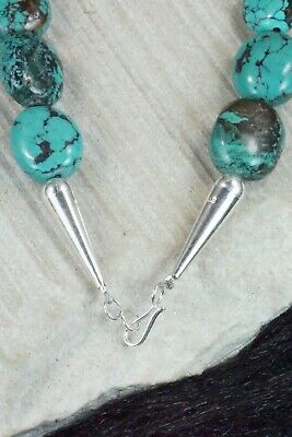 Turquoise & Sterling Silver Necklace - Navajo