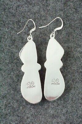Turquoise & Sterling Silver Earrings - Lee Shorty