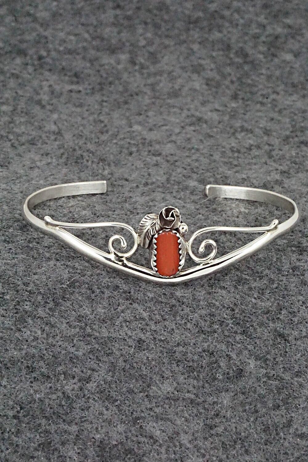 Coral & Sterling Silver Bracelet - Max Calladitto
