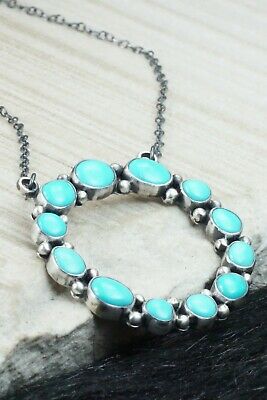 Turquoise & Sterling Silver Necklace - Lyle Jr