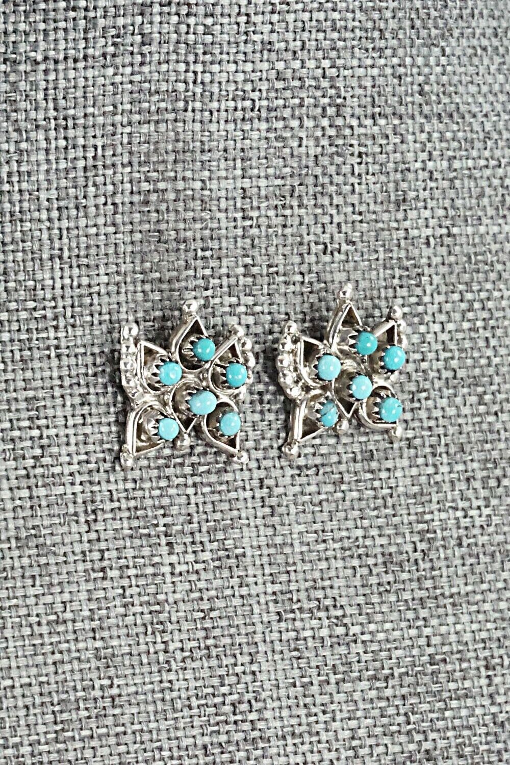 Turquoise & Sterling Silver Earrings - Wayne Johnson