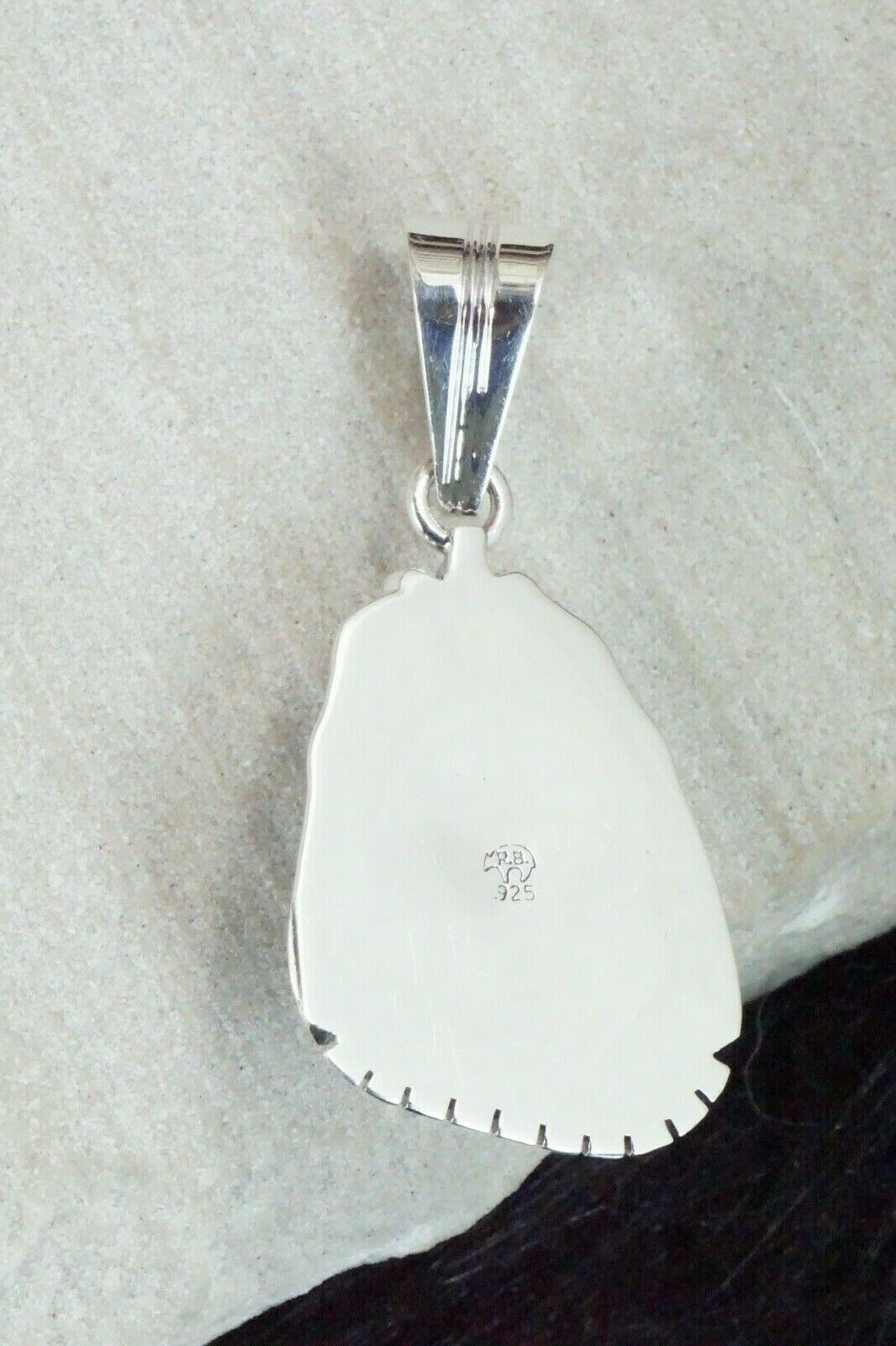 Turquoise & Sterling Silver Pendant - Samuel Yellowhair