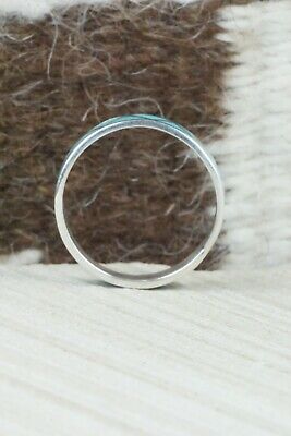 Turquoise & Sterling Silver Ring - Tina Gasper - Size 11.5