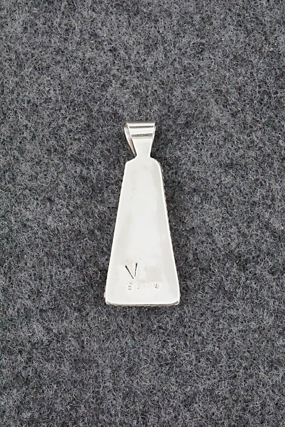 Multi Stone & Sterling Silver Pendant - Victor Martza