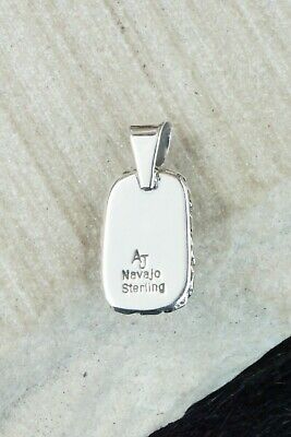White Buffalo & Sterling Silver Pendant - Alvin Joe