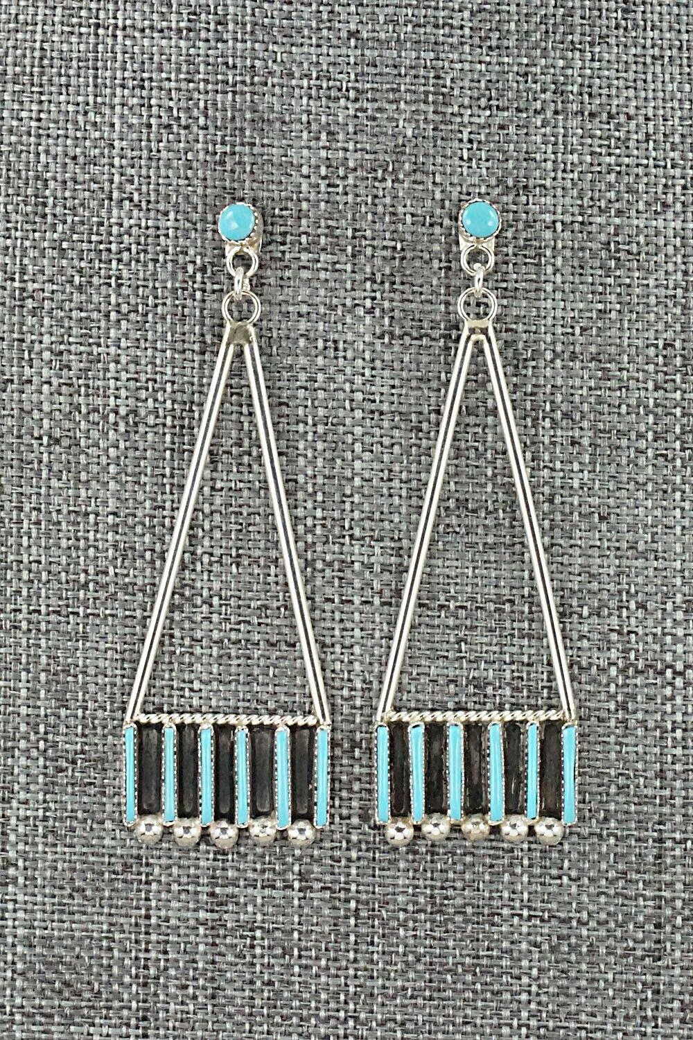 Turquoise & Sterling Silver Earrings - Ashley Laate