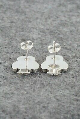 Mother of Pearl & Sterling Silver Earrings - Reginda Kallestewa