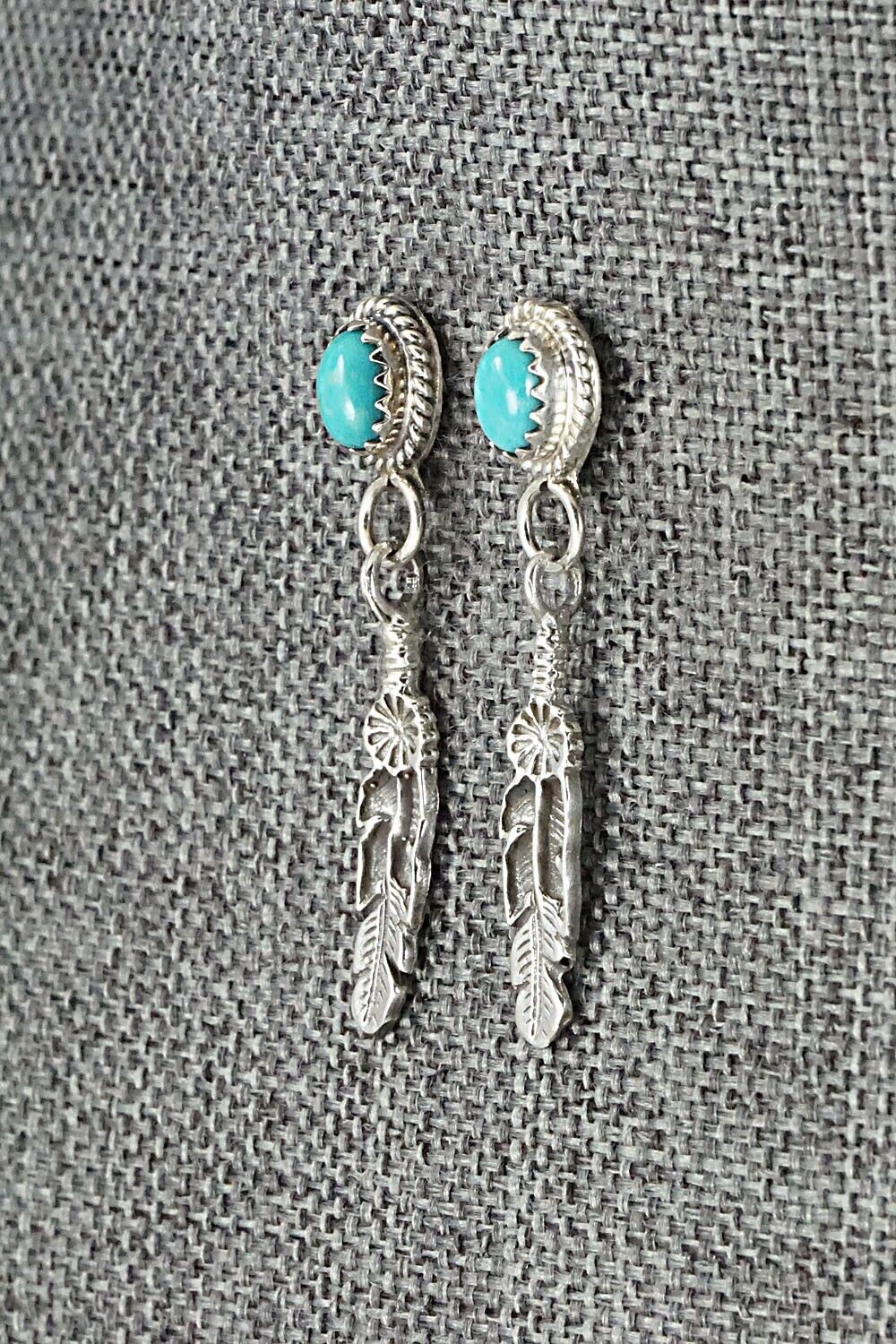 Turquoise & Sterling Silver Earrings - Judy Largo
