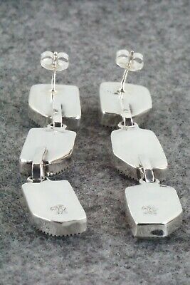 Turquoise & Sterling Silver Earrings - Greg Yazzie