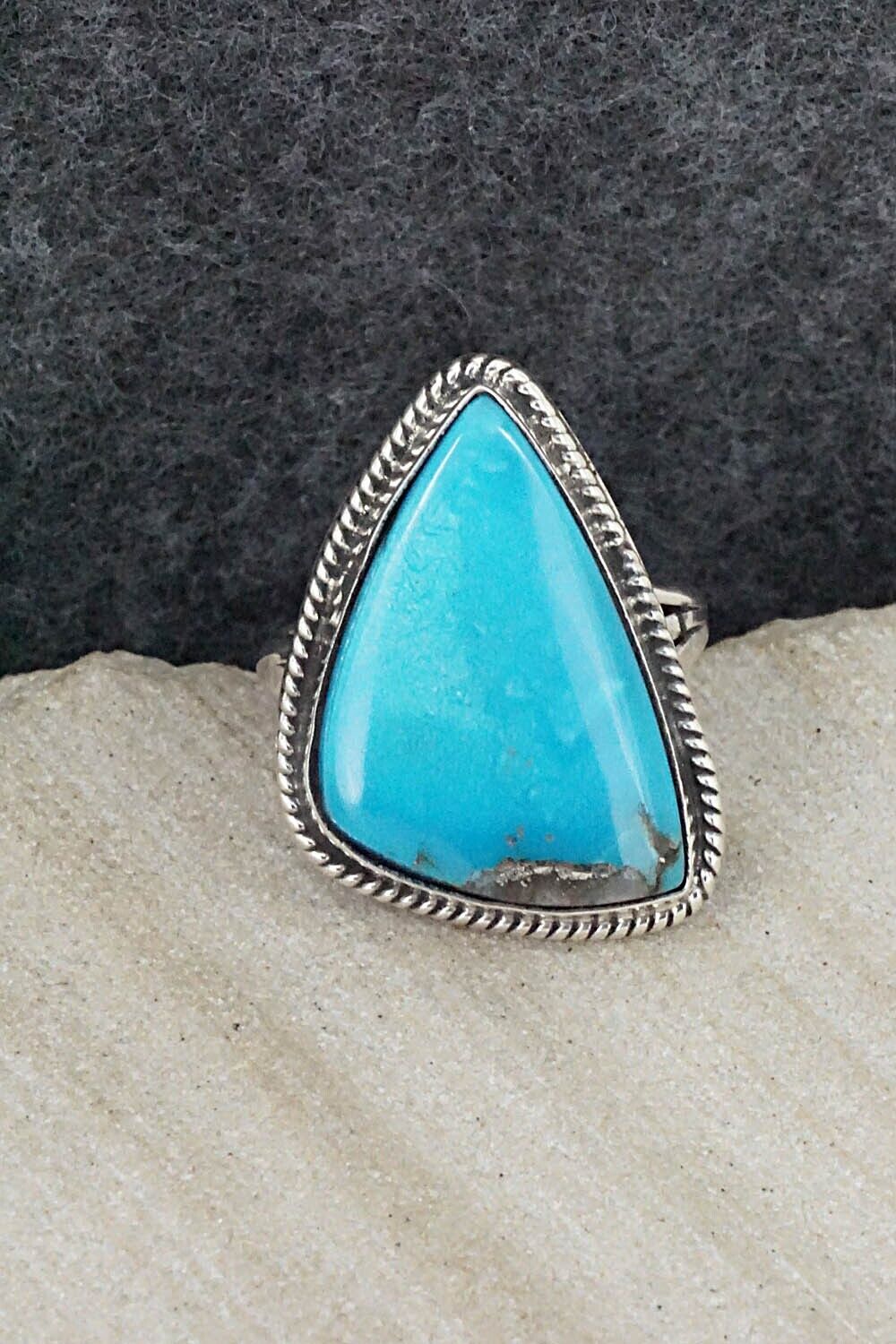 Turquoise & Sterling Silver Ring - Alice Rose Saunders - Size 6.25