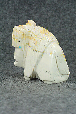 Buffalo Zuni Fetish Carving - Gilbert Lonjose