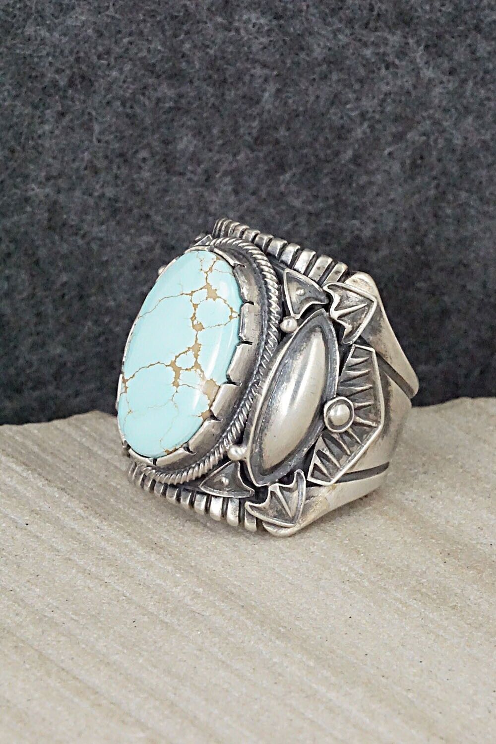 Turquoise & Sterling Silver Ring - Derrick Gordon - 11