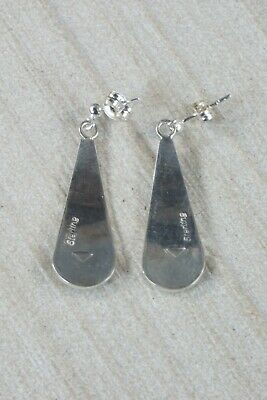 Hopi Sterling Silver Earrings - Trinida Lucas - High Lonesome Trading