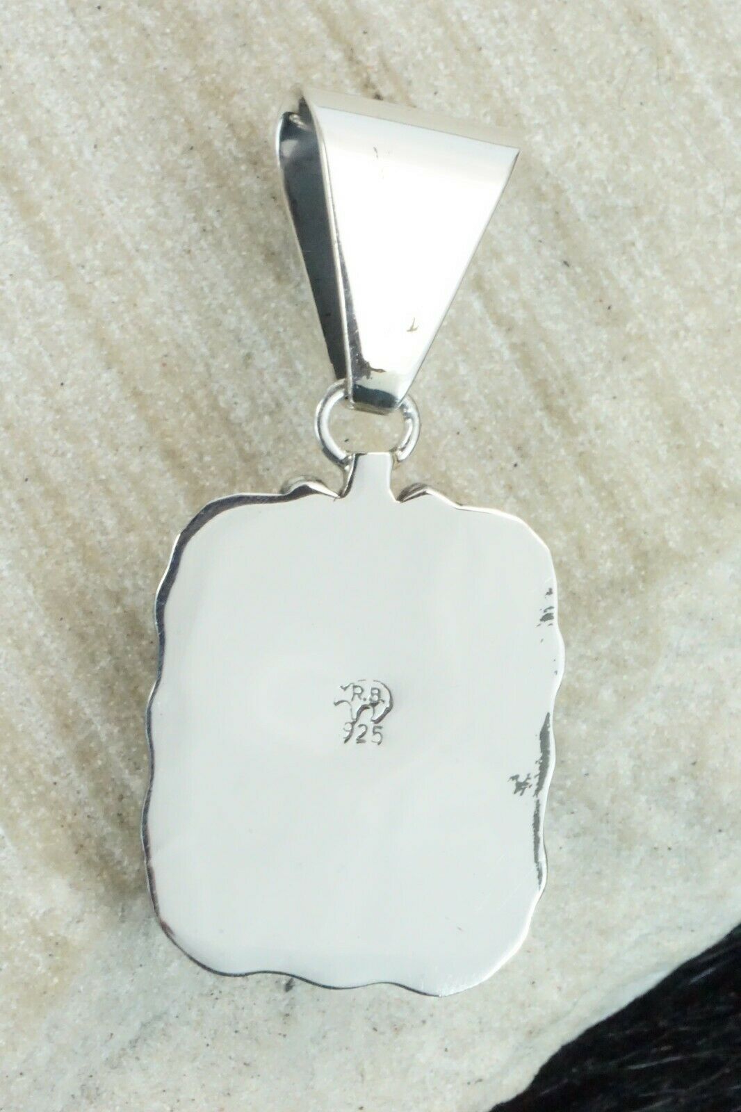 Onyx & Sterling Silver Pendant - Samuel Yellowhair