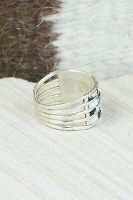 White Buffalo & Sterling Silver Ring - Claresse Kylestewa - Size 7.5