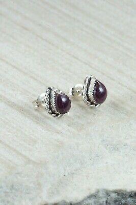 Spiny Oyster and Sterling Silver Earrings - LeAnder Cachini - High Lonesome Trading