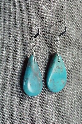 Navajo Turquoise & Sterling Silver Earrings - Native American