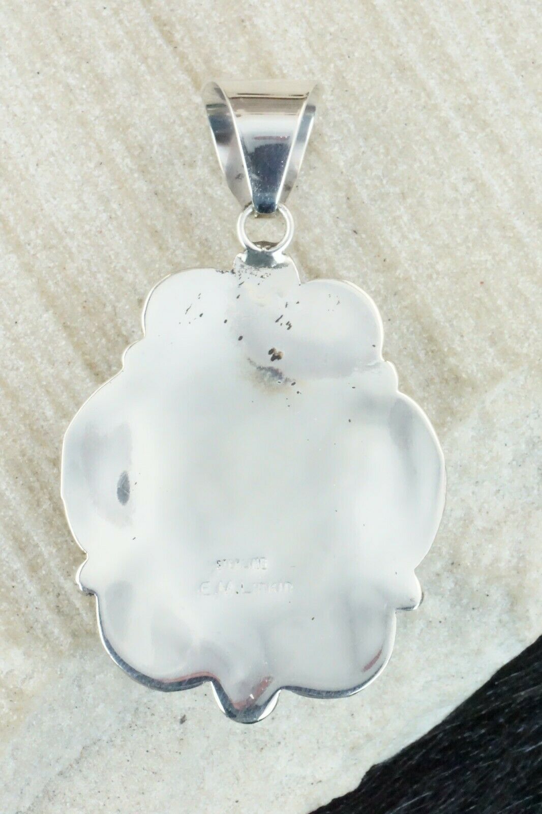 Turquoise & Sterling Silver Pendant - Ella Linkin