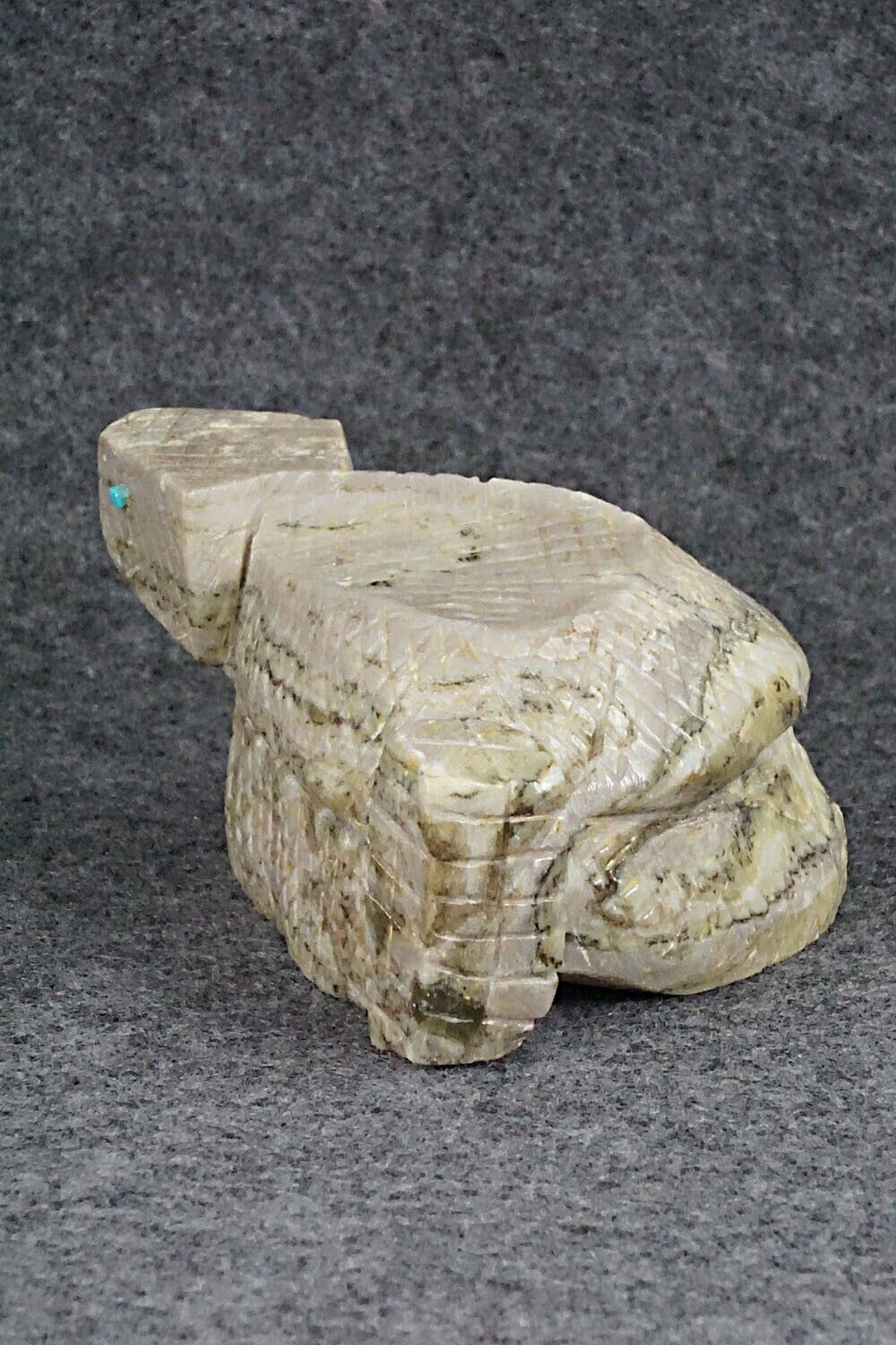 Rattlesnake Zuni Fetish Carving - Kent Banteah