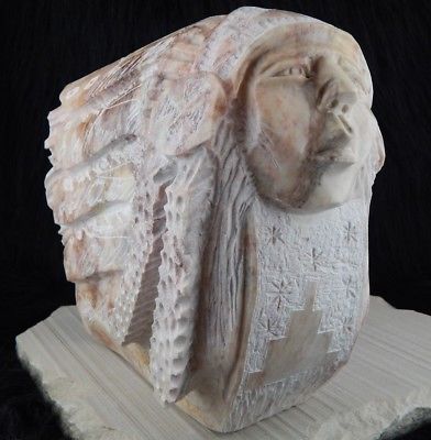 Chief Navajo Fetish Carving - Harrison Keith - High Lonesome Trading