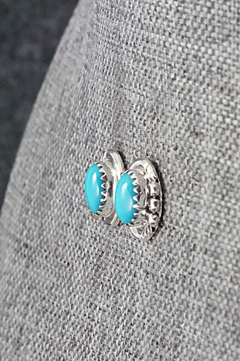 Turquoise & Sterling Silver Earrings - Rita Largo
