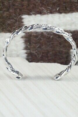 Navajo Sterling Silver Bracelet - Elaine Tahe