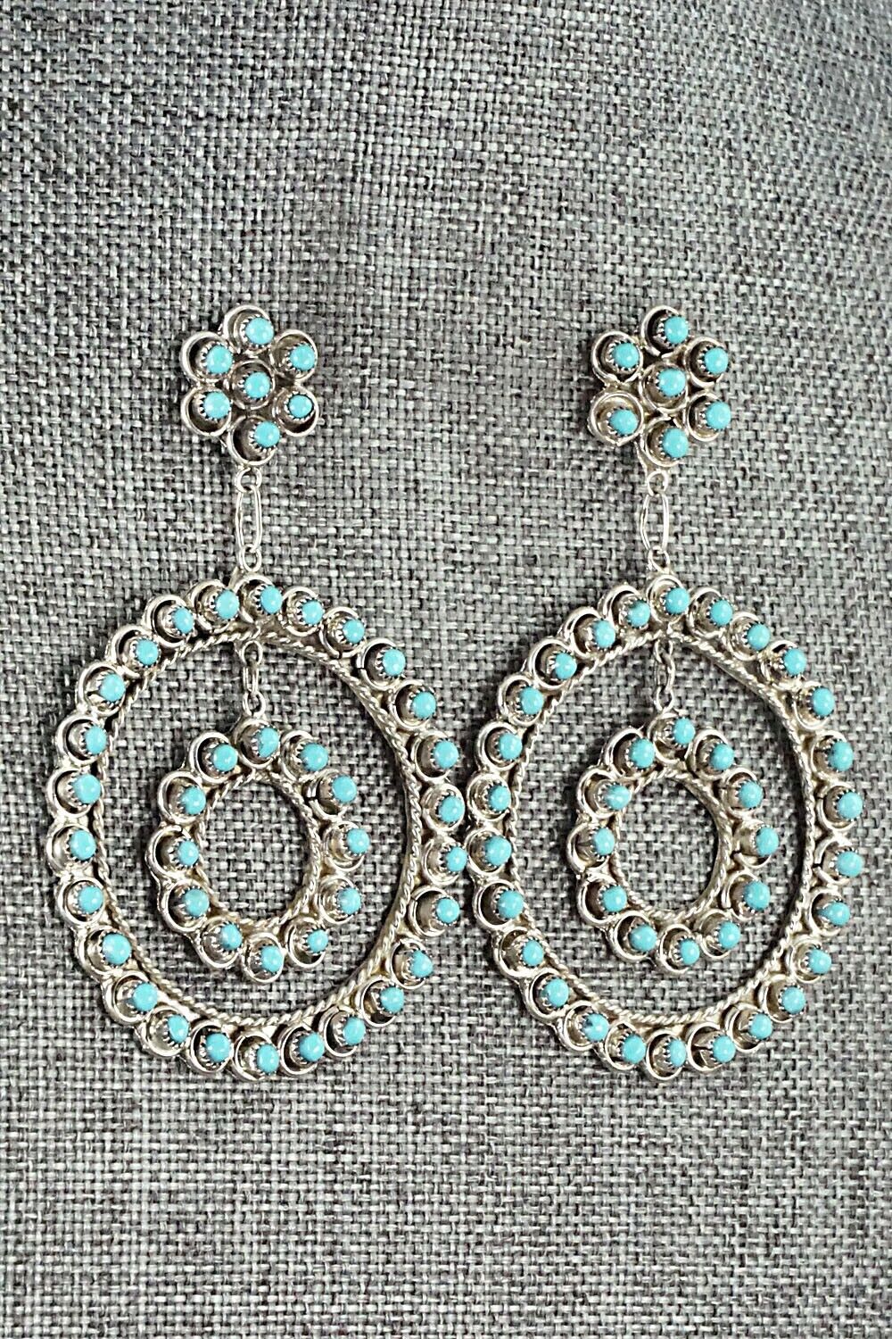 Turquoise & Sterling Silver Earrings - Waylon Johnson