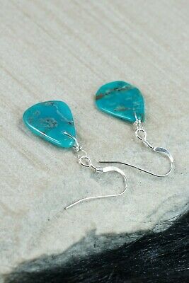 Navajo Turquoise & Sterling Silver Earrings - Native American