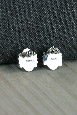Navajo Onyx & Sterling Silver Earrings - Jan Mariano