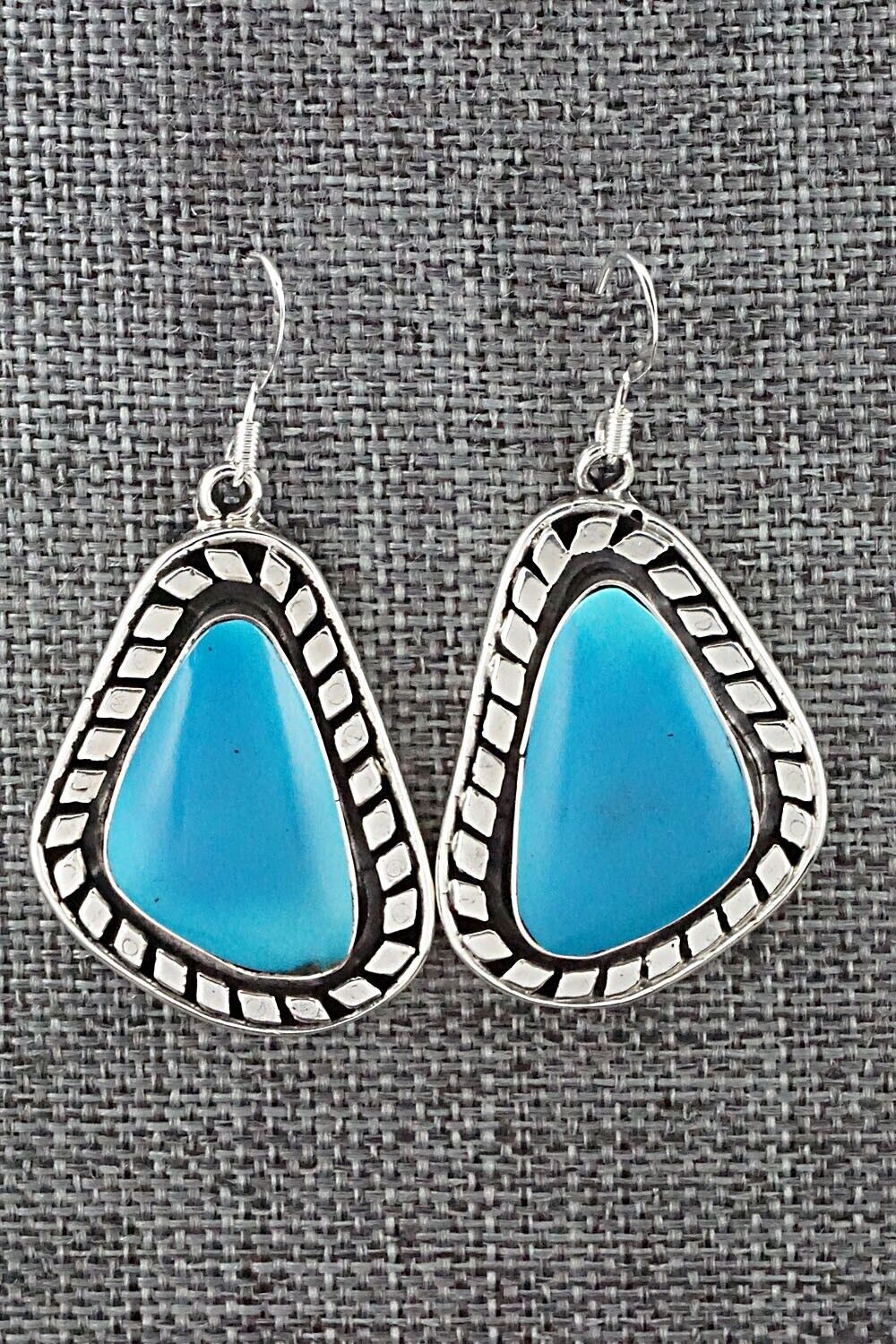Turquoise and Sterling Silver Earrings - Sharon McCarthy