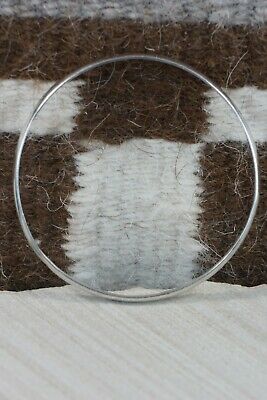 Navajo Sterling Silver Bangle - Elaine Tahe