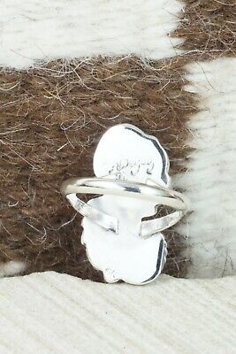 Turquoise & Sterling Silver Ring - William Begay - Size 7.5