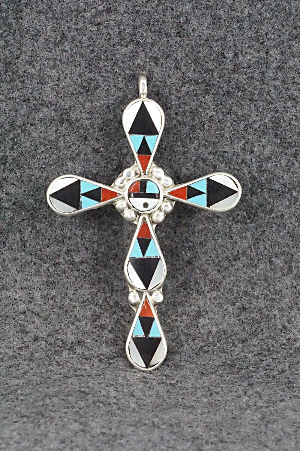 Multi Stone & Sterling Silver Pendant - Florency Lucio