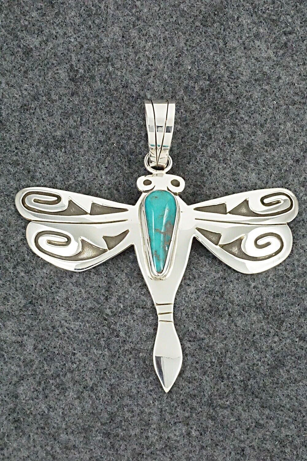 Turquoise & Sterling Silver Pendant - Sonny Gene