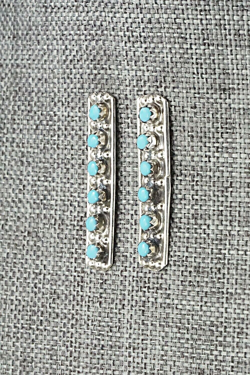 Turquoise & Sterling Silver Earrings - Joanne Cheama