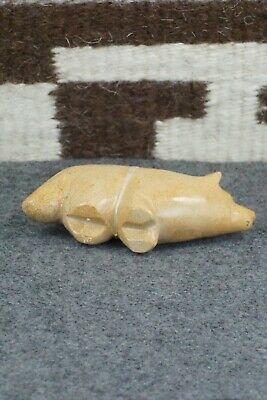 Wolf Zuni Fetish Carving - Delvin Leekya - High Lonesome Trading