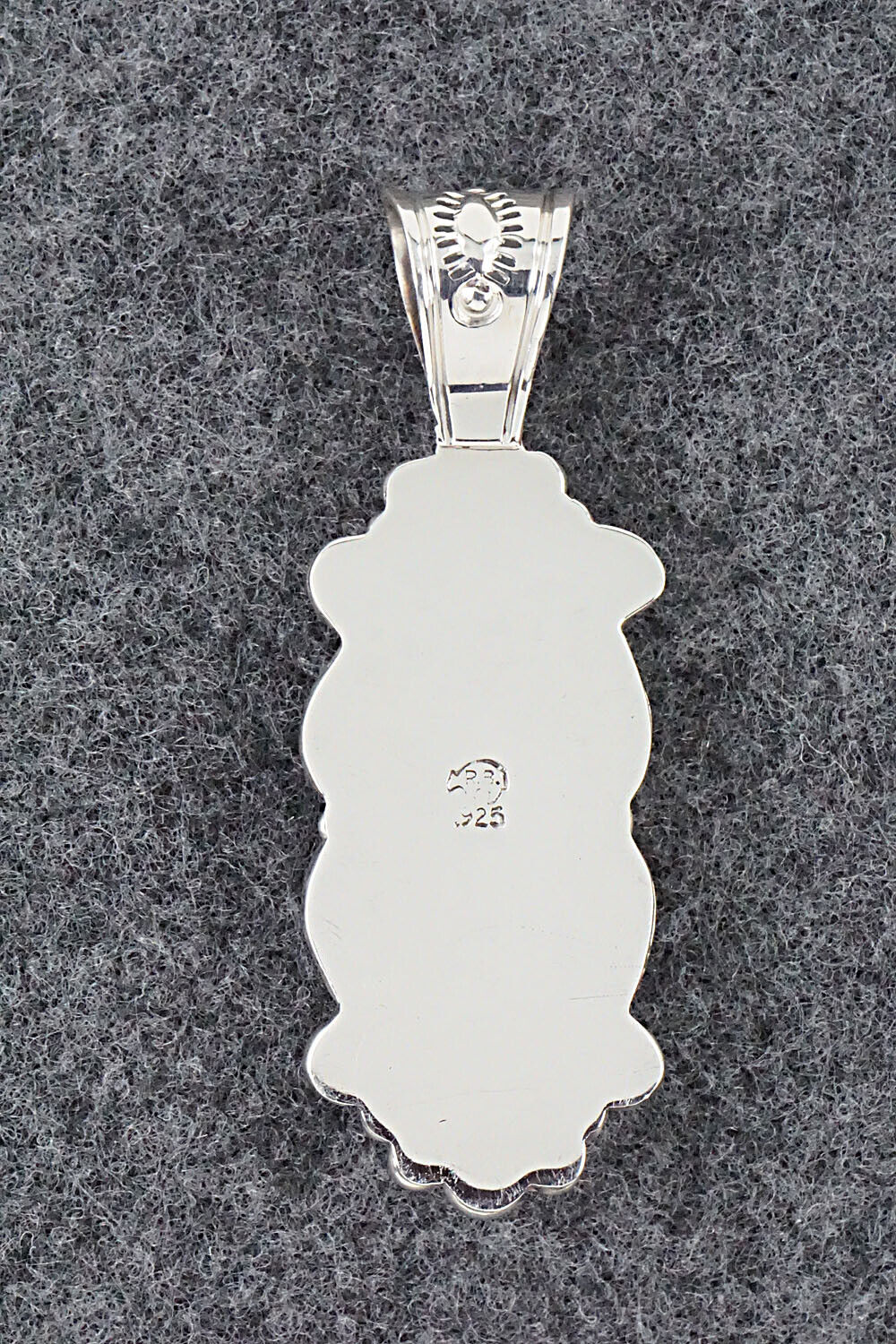 Turquoise and Sterling Silver Pendant - Bobby Platero