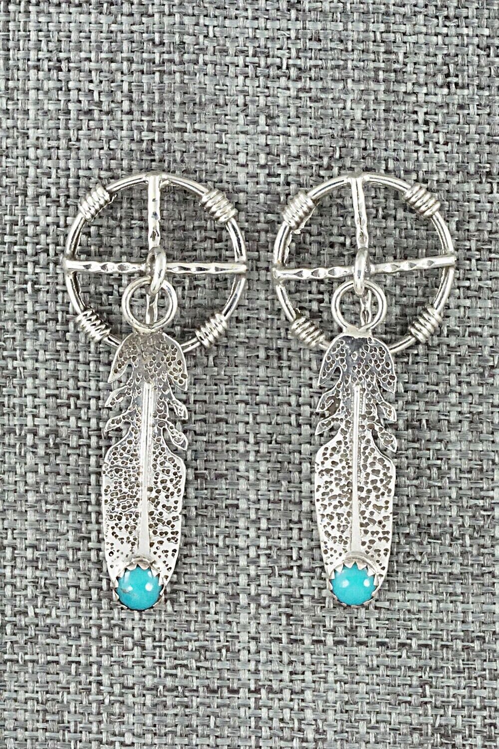 Turquoise and Sterling Silver Earrings - Sharon McCarthy