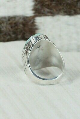 Navajo Turquoise and Sterling Silver Ring - Ray Jack - Size 12.5