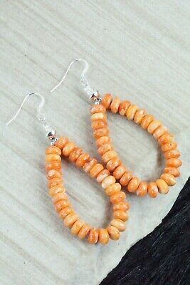 Spiny Oyster & Sterling Silver Earrings - Louise Joe