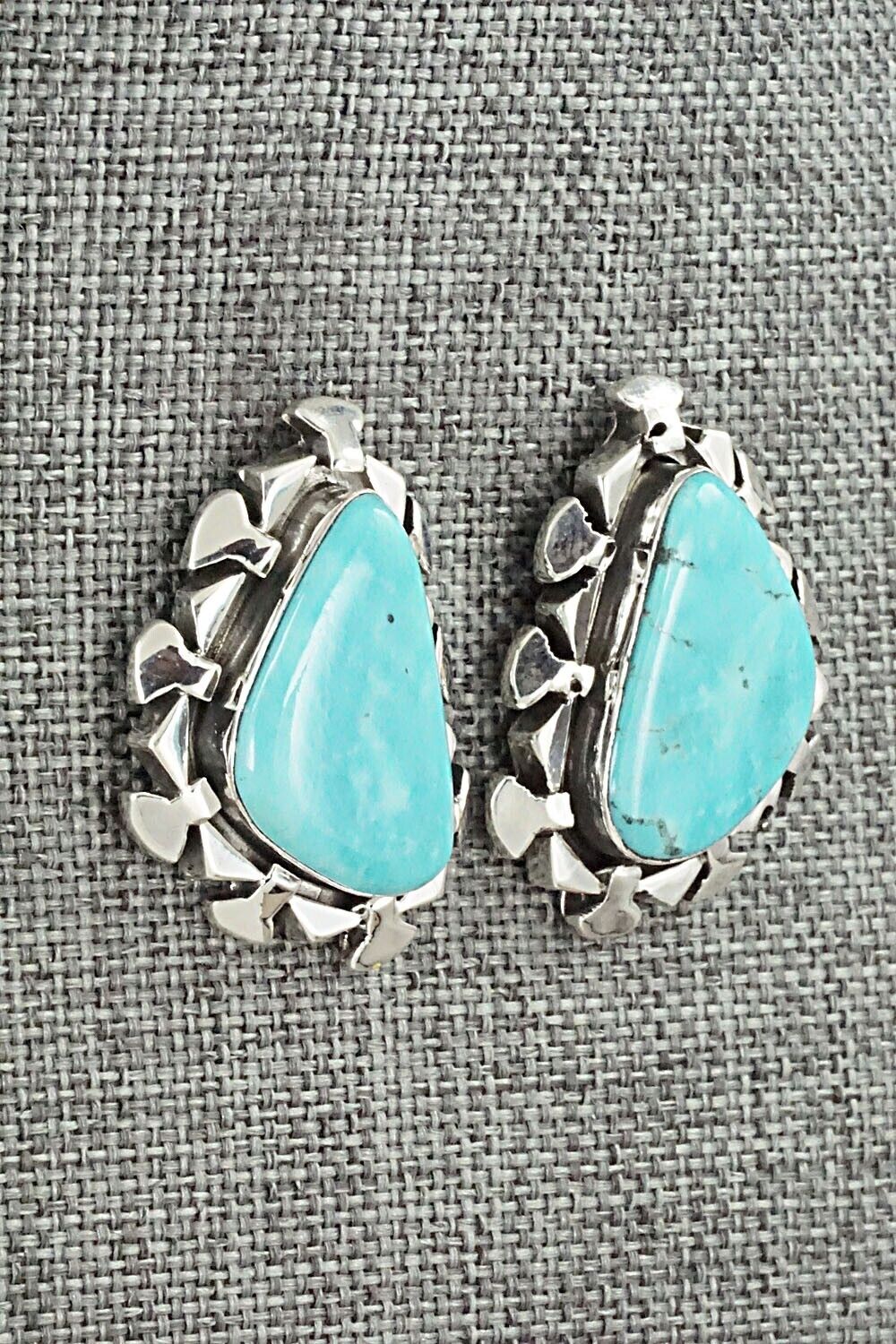 Turquoise and Sterling Silver Earrings - Sharon McCarthy