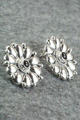 Onyx & Sterling Silver Earrings - Mike Smith